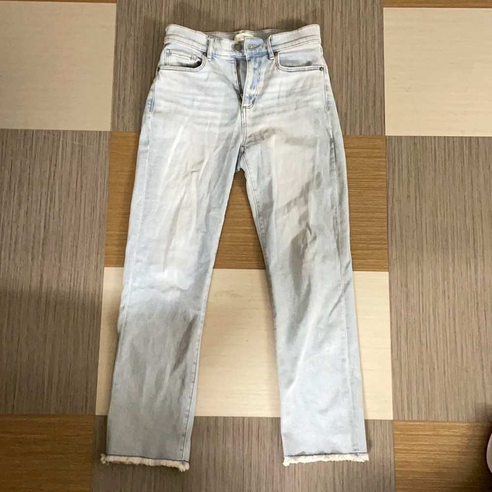 LOFT High waist straight leg jeans- gently used
